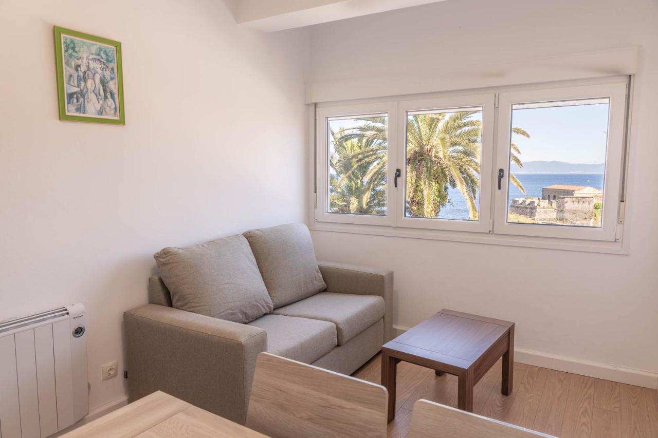 Apartamento Finisterre Con Vistas Al Mar Y Playa Esterno foto