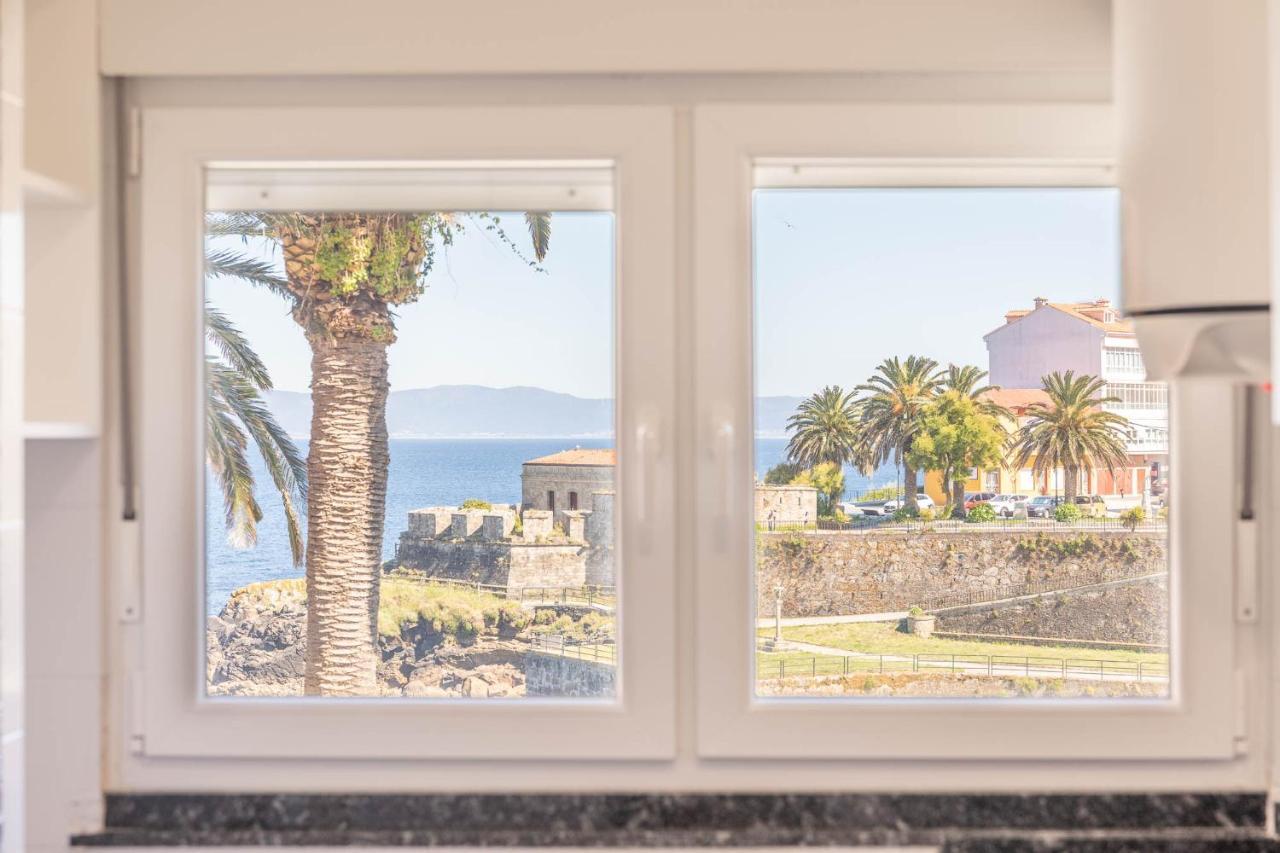 Apartamento Finisterre Con Vistas Al Mar Y Playa Esterno foto
