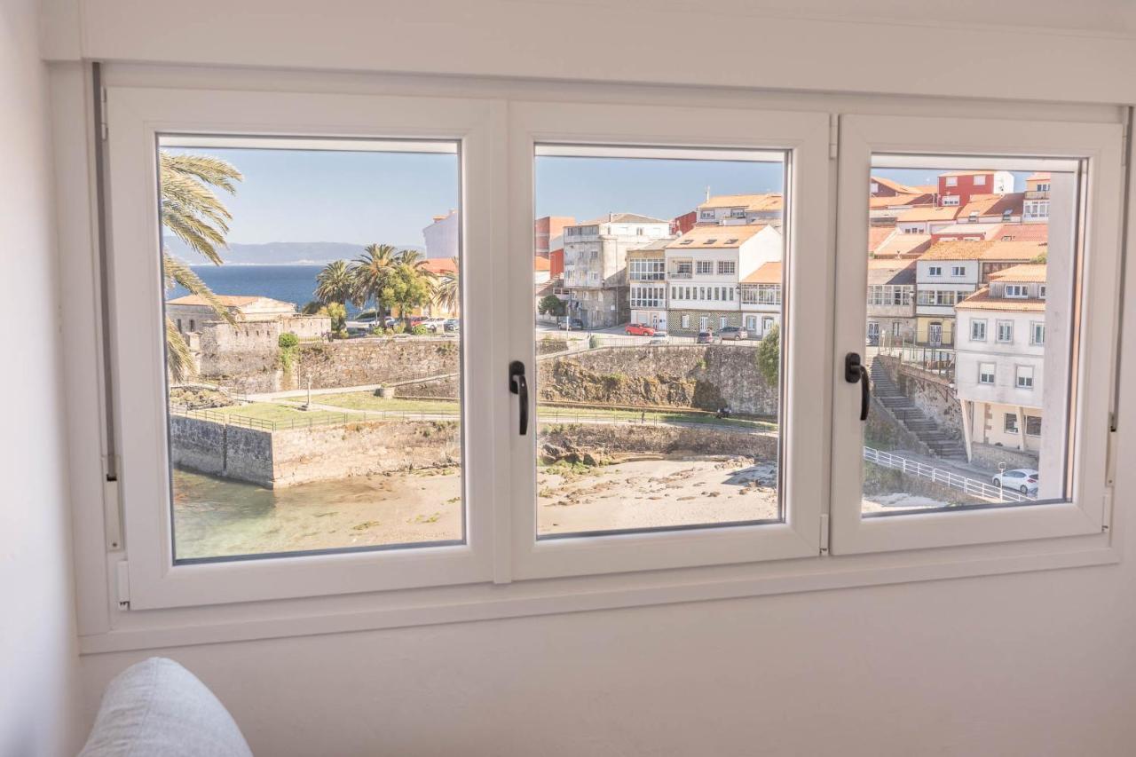 Apartamento Finisterre Con Vistas Al Mar Y Playa Esterno foto
