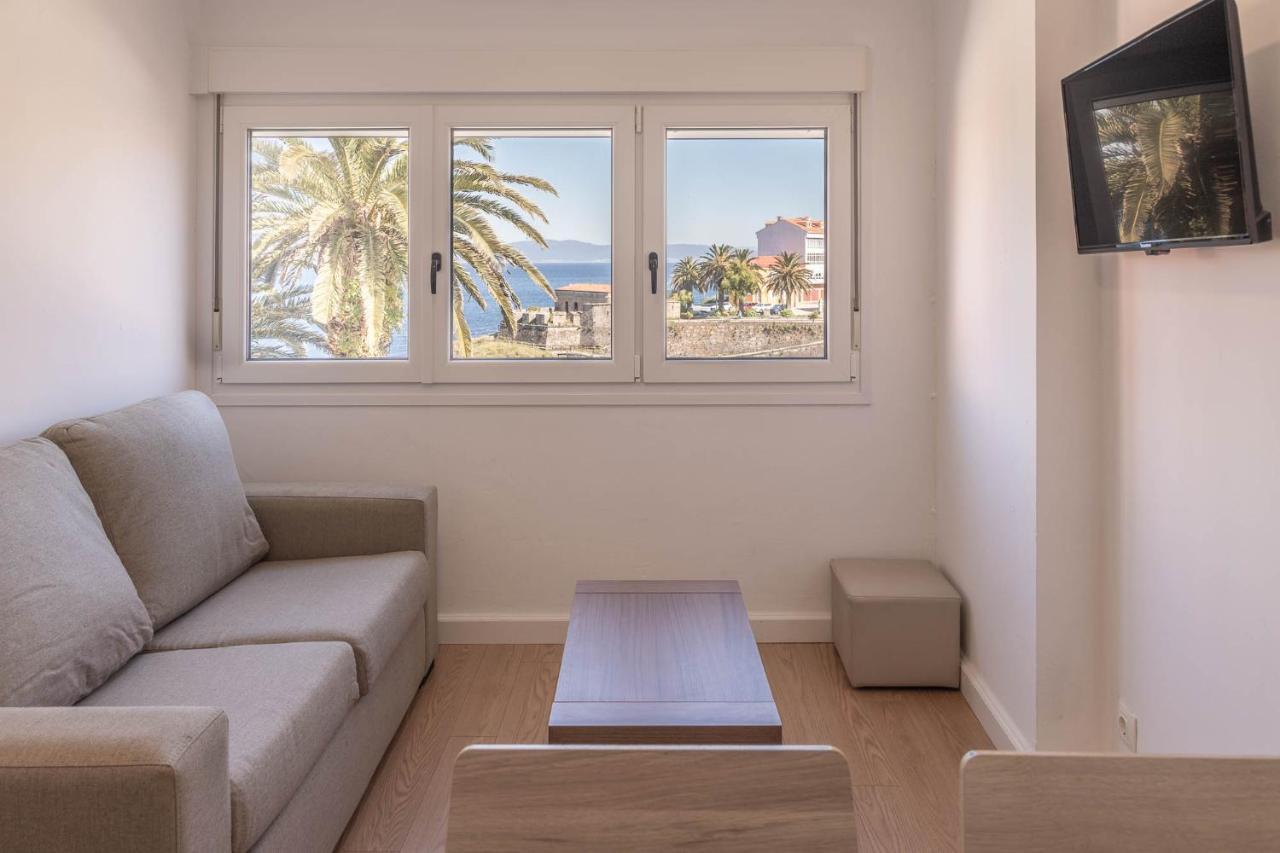 Apartamento Finisterre Con Vistas Al Mar Y Playa Esterno foto
